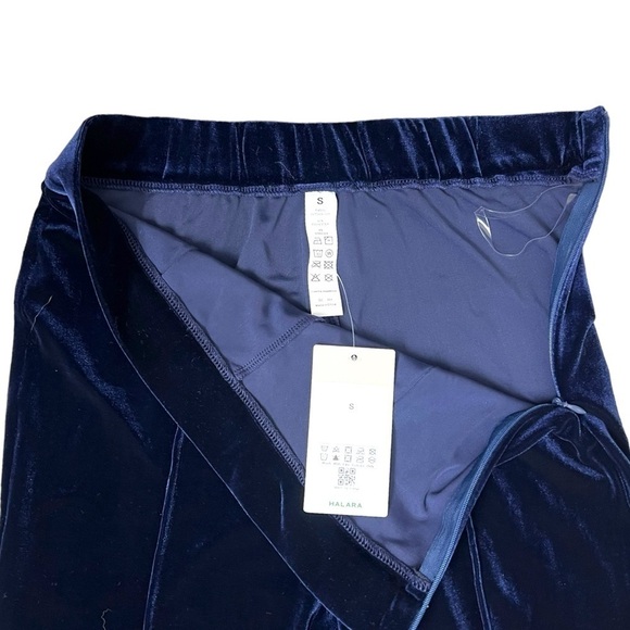 Halara Blue Zip Flare Velvet Pants - Size Small - Picture 5 of 14